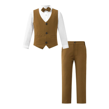 Boy Gentleman Bow Tie 4pc Tuxedo Sets