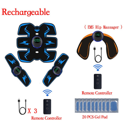 Remote EMS Muscle Stimulator Smart Fitness Ab Massager