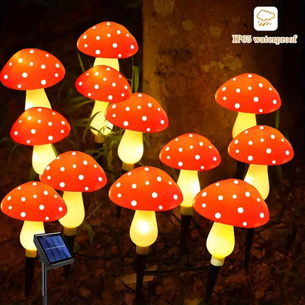 Solar 20LED Mushroom Outdoor Garden Fairy Lights