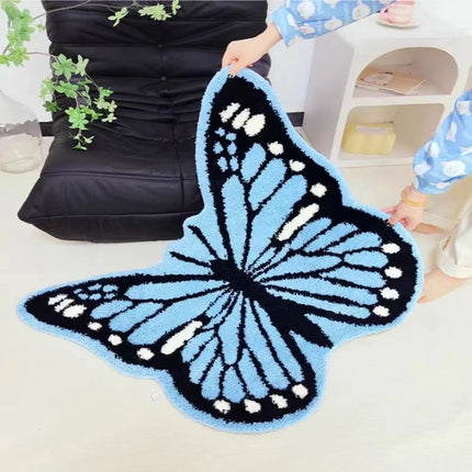 Home Tufted Butterfly Shape Area Rug