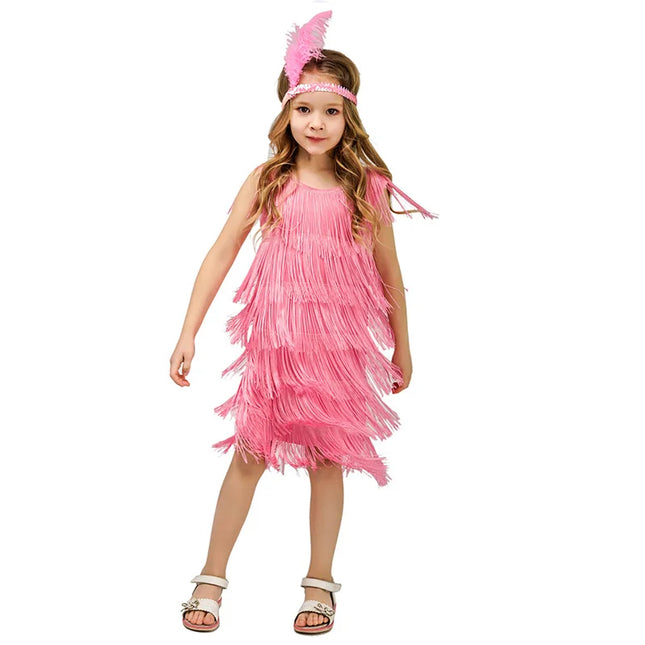 Baby Girl 1920s Latin Flapper Costume Dress