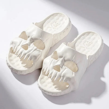 Men Retro 3D Skull Sandals