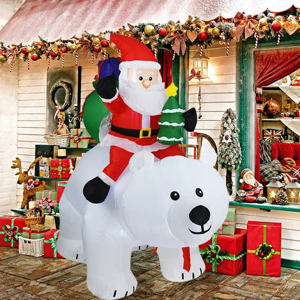 Christmas Inflatable LED Lights Garden Decor