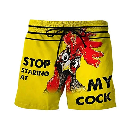 Men Funny Banana Crab Animal 3D Boardshorts