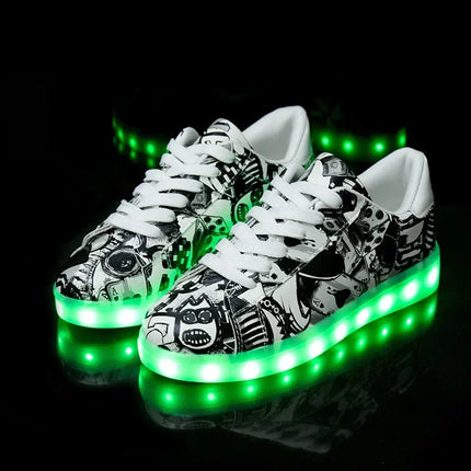 Kids LED Luminous USB Sneakers