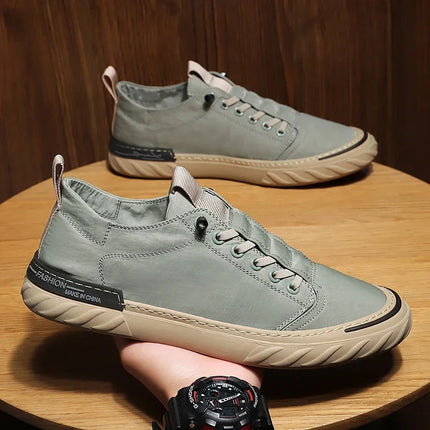 Men Ice Silk Canvas Vulcanized Sneakers