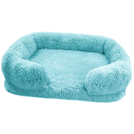 Washable Square Plush Cat Dog Pet Bed