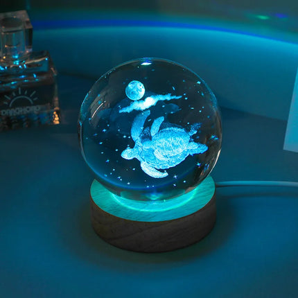 3D LED Crystal Planetary Galaxy Night Light