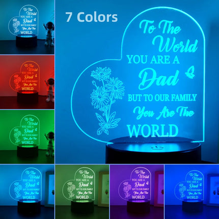 Perfect Father's Day 3D USB Night Light