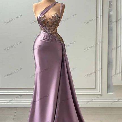 Women 2024 Satin Prom Evening Dress