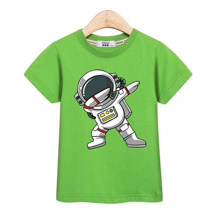 Boys Spaceman Astronaut Cotton Summer Tees