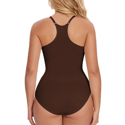 Women Summer Tank Top Tummy-Control Rompers Bodyshaper