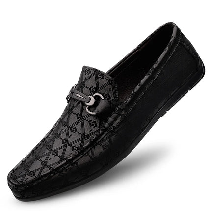 Men Leather Business Casual Loafers - Mad Fly Essentials