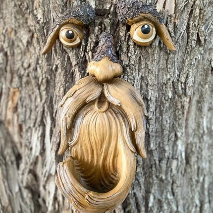 Unique Tree Face Wild Bird Feeder Garden Decor