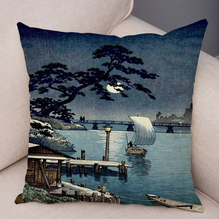 Fantasy Scenery Landscape Japanese Asian Home Pillows Decor