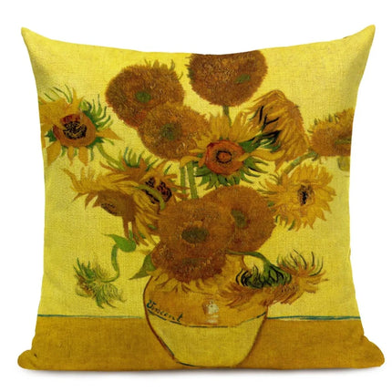 Van Gogh Square Pillow Cover Decor