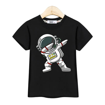 Boys Spaceman Astronaut Cotton Summer Tees