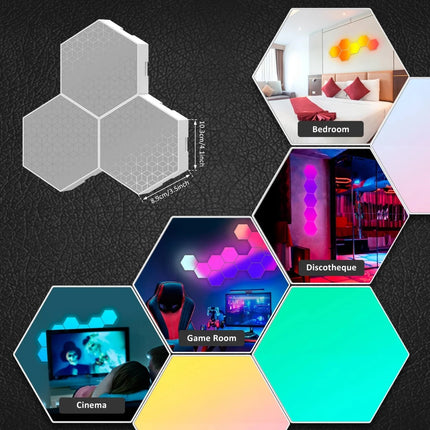 RGBIC LED Smart App Remote Hexagonal DIY Night Lights