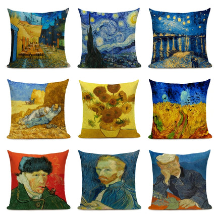 Van Gogh Square Pillow Cover Decor - Mad Fly Essentials