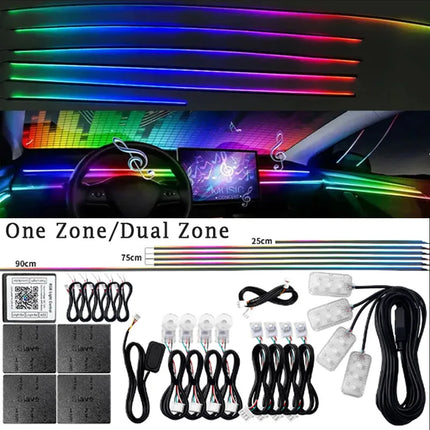 Auto LED RGB Ambient Rainbow Lighting Kits