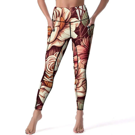 Bluetiful Floral Yoga Blossom 3D Fitness Leggings