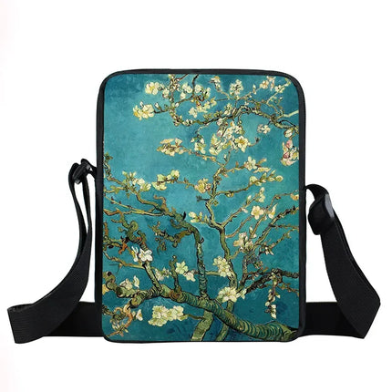 Funny Van Gogh Starry Night Crossbody Travel Bags