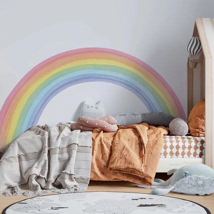 Large Rainbow Pastel 3D Nursery Wall Sticker