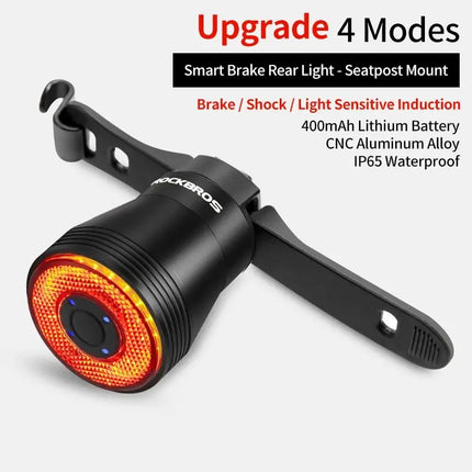 Smart Brake Sensing LED IPx6 Waterproof Cycling Tailight