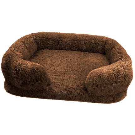 Washable Square Plush Cat Dog Pet Bed