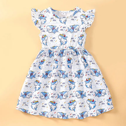 Girl Cartoon Animal Summer Ruffle Dress – Mad Fly Essentials