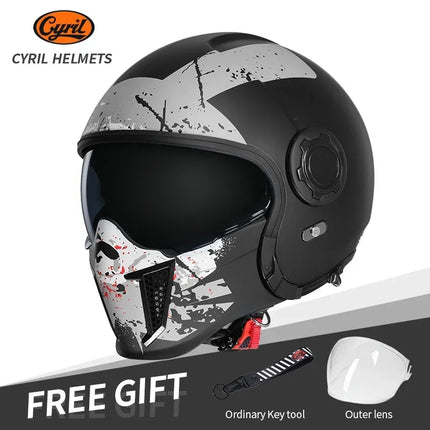 Motorcycle Full Face 3/4 Joker Helmet