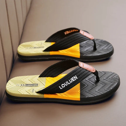 Men Outdoor Beach Multicolor Flip Flops