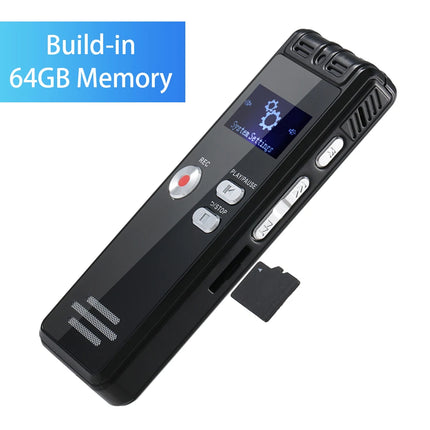 Digital Voice Recorder Activated 64G MP3 Music Player