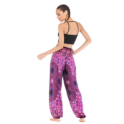 Women Loose Casual Bohemian Yoga Fitness Pants