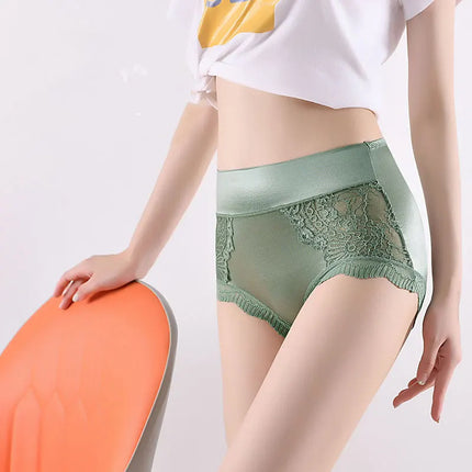 Women Lace Ice Silk Butt Lifting Panties