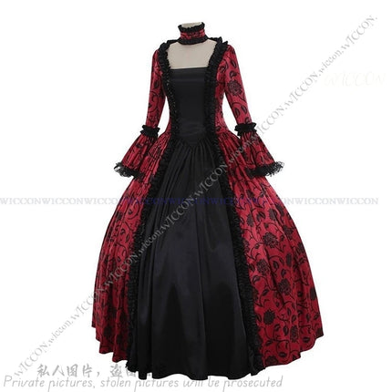 Women Vintage Victorian Court Dress - Mad Fly Essentials