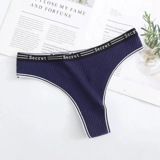 Women's Breathable Solid G-String Thongs