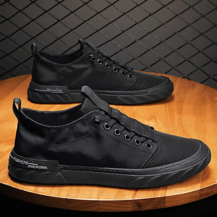 Men Ice Silk Canvas Vulcanized Sneakers