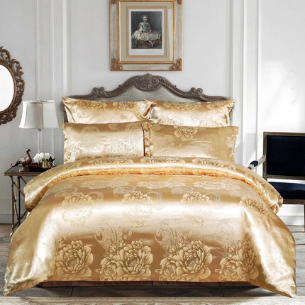 European Jacquard Satin Duvet Bedding Sets