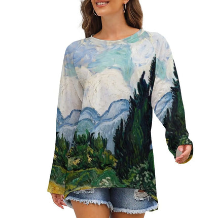 Women Van Gogh 3D Long Tees