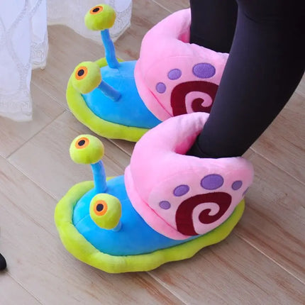 Girl Home Indoor Cartoon Snail Slippers