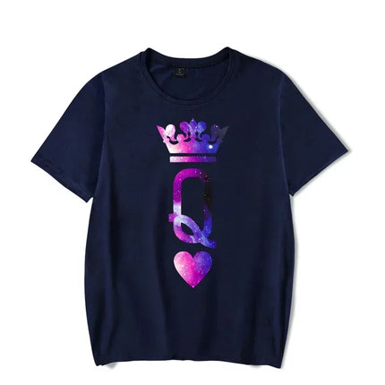 Couple Matching King Queen Summer 3D Shirts