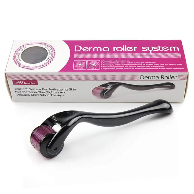 Derma Roller Titanium Beard Growth Brush