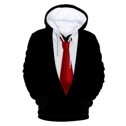 Boys Realistic Tie  Suit 3D Hoodies