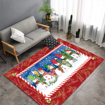 Funny Vintage Christmas Living Area Rugs