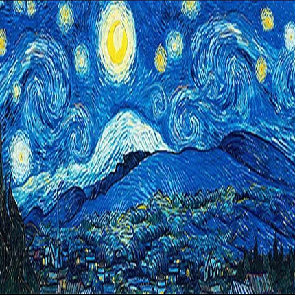 DIY Van Gogh Starry Night Paint by Numbers Wall Art