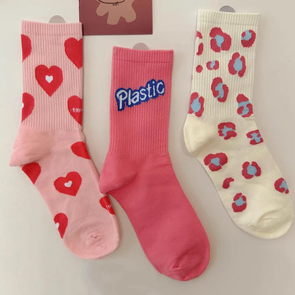 Women Trendy Strawberry Heart Socks - Mad Fly Essentials