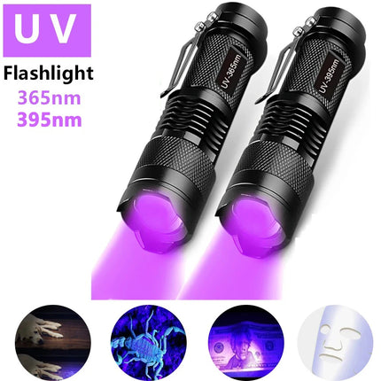 UV LED Ultraviolet Detector Flashlight