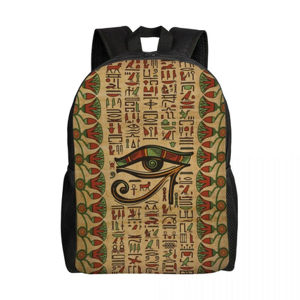 Student Male Female Eye of Horus Egyptian Style 3D Laptop Backpacks