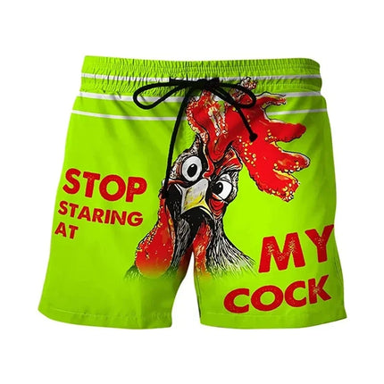 Men Funny Banana Crab Animal 3D Boardshorts